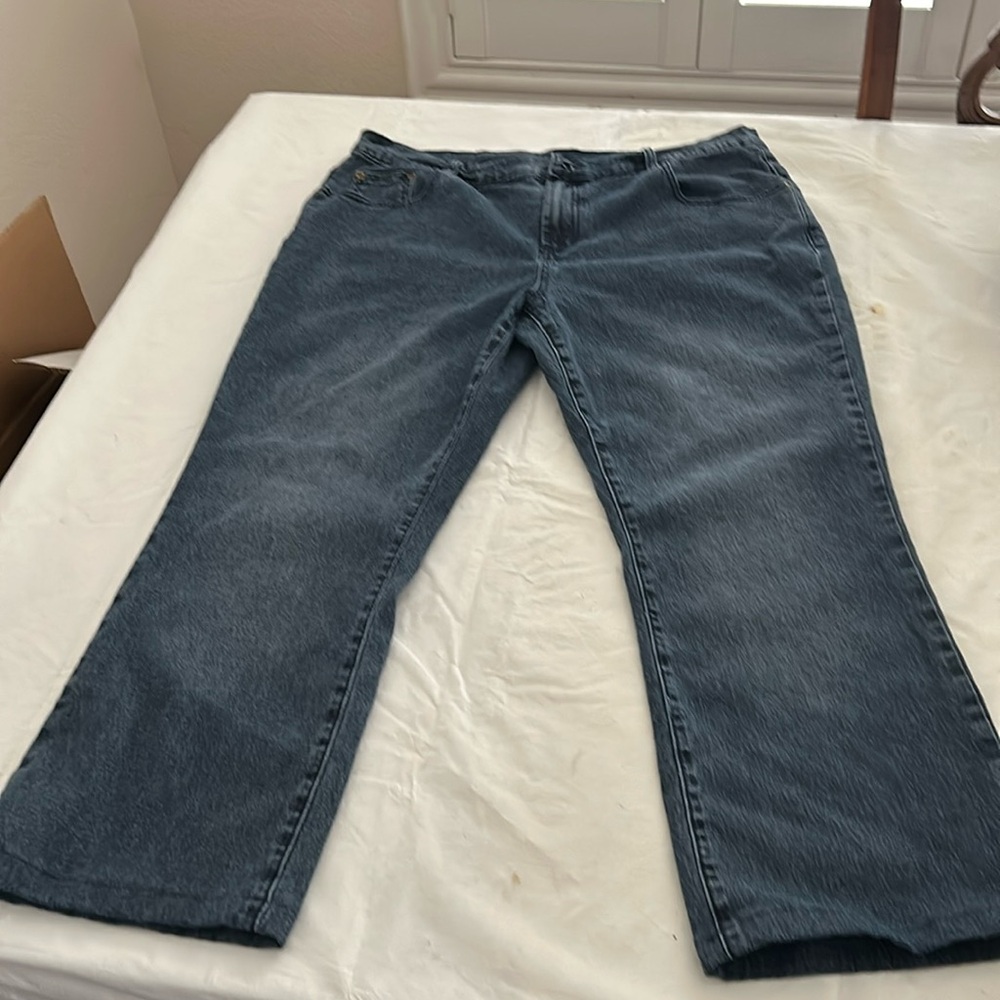 Diane Gilman blue jeans.